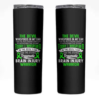 Traumatic Brain Injury Awareness Skinny Tumbler TBI Warrior I Am The Storm