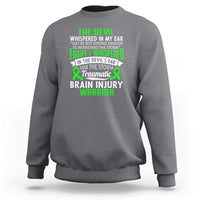Traumatic Brain Injury Awareness Sweatshirt TBI Warrior I Am The Storm