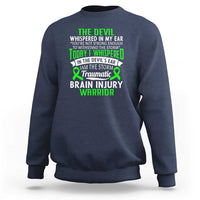 Traumatic Brain Injury Awareness Sweatshirt TBI Warrior I Am The Storm