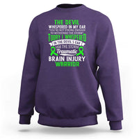 Traumatic Brain Injury Awareness Sweatshirt TBI Warrior I Am The Storm