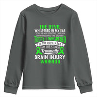 Traumatic Brain Injury Awareness Youth Sweatshirt TBI Warrior I Am The Storm