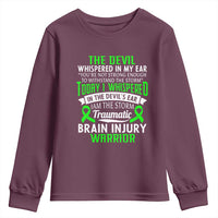 Traumatic Brain Injury Awareness Youth Sweatshirt TBI Warrior I Am The Storm