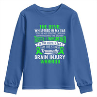 Traumatic Brain Injury Awareness Youth Sweatshirt TBI Warrior I Am The Storm