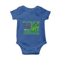 Traumatic Brain Injury Awareness Baby Onesie Not All Wounds Are Visible TBI Warrior American Flag