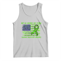 Traumatic Brain Injury Awareness Tank Top Not All Wounds Are Visible TBI Warrior American Flag