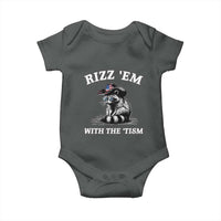Autism Racoon Cowboy Baby Onesie Rizz Em With The Tism