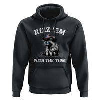 Autism Racoon Cowboy Hoodie Rizz Em With The Tism