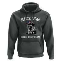 Autism Racoon Cowboy Hoodie Rizz Em With The Tism