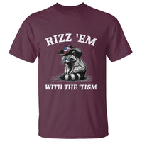 Autism Racoon Cowboy T Shirt Rizz Em With The Tism