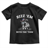 Autism Racoon Cowboy Toddler T Shirt Rizz Em With The Tism