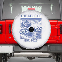 Retro Gulf Of USA Spare Tire Cover America Est 2025 American Flag