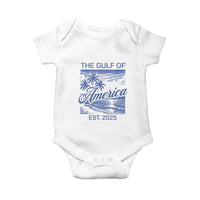 Retro Gulf Of USA Baby Onesie America Est 2025 American Flag