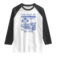 Retro Gulf Of USA Raglan Shirt America Est 2025 American Flag