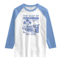 Retro Gulf Of USA Raglan Shirt America Est 2025 American Flag
