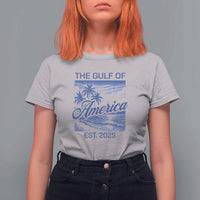 Retro Gulf Of USA T Shirt For Women America Est 2025 American Flag