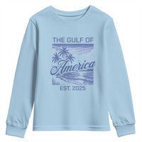 Retro Gulf Of USA Youth Sweatshirt America Est 2025 American Flag