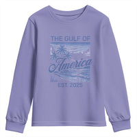 Retro Gulf Of USA Youth Sweatshirt America Est 2025 American Flag