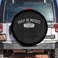 Retro Gulf of Mexico Spare Tire Cover Est 1550 Mexican Flag