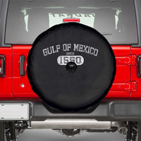 Retro Gulf of Mexico Spare Tire Cover Est 1550 Mexican Flag