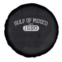 Retro Gulf of Mexico Spare Tire Cover Est 1550 Mexican Flag