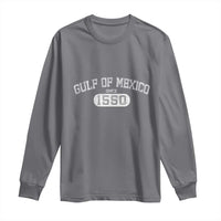 Retro Gulf of Mexico Long Sleeve Shirt Est 1550 Mexican Flag