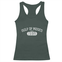 Retro Gulf of Mexico Racerback Tank Top Est 1550 Mexican Flag