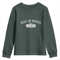 Retro Gulf of Mexico Youth Sweatshirt Est 1550 Mexican Flag