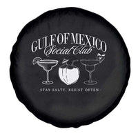 Retro Gulf of Mexico Social Club Spare Tire Cover Progressive Liberal