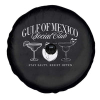 Retro Gulf of Mexico Social Club Spare Tire Cover Progressive Liberal