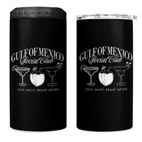 Retro Gulf of Mexico Social Club 4 in 1 Can Cooler Tumbler Progressive Liberal