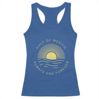 Gulf of Mexico Racerback Tank Top Always & Forever Vintage Sunset Political