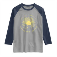 Gulf of Mexico Raglan Shirt Always & Forever Vintage Sunset Political