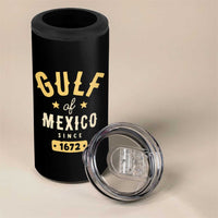 Gulf of Mexico Since 1672 4 in 1 Can Cooler Tumbler Golfo de Mexico Classic Vintage