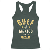 Gulf of Mexico Since 1672 Racerback Tank Top Golfo de Mexico Classic Vintage
