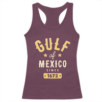 Gulf of Mexico Since 1672 Racerback Tank Top Golfo de Mexico Classic Vintage