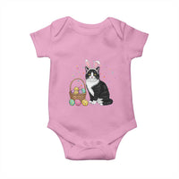 Easter Day Cat Bunny Ears Eggs Graphic Baby Onesie - Wonder Print Shop