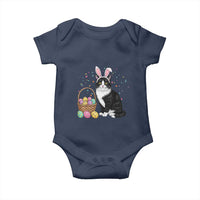 Easter Day Cat Bunny Ears Eggs Graphic Baby Onesie - Wonder Print Shop