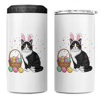 Easter Day Cat Bunny Ears Eggs Graphic 4 in 1 Can Cooler Tumbler - Wonder Print Shop