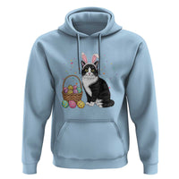 Easter Day Cat Bunny Ears Eggs Graphic Hoodie - Wonder Print Shop