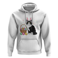 Easter Day Cat Bunny Ears Eggs Graphic Hoodie - Wonder Print Shop