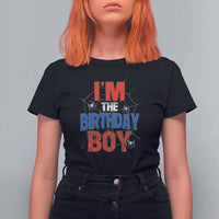 Spider Birthday Boy T Shirt For Women Spiders Web Bday Party