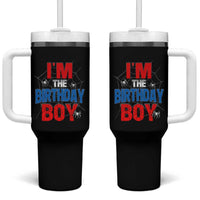 Spider Birthday Boy Tumbler With Handle Spiders Lover Bday Party