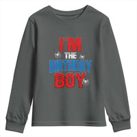 Spider Birthday Boy Youth Sweatshirt Spiders Lover Bday Party