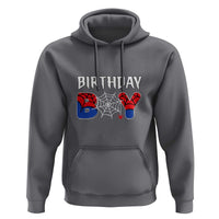 Spider Birthday Boy Hoodie Bday Spiders Party