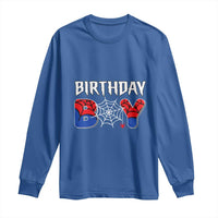 Spider Birthday Boy Long Sleeve Shirt Bday Spiders Party