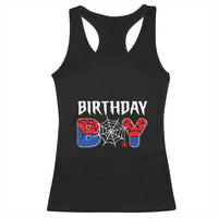 Spider Birthday Boy Racerback Tank Top Bday Spiders Party