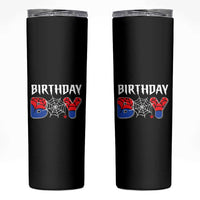 Spider Birthday Boy Skinny Tumbler Bday Spiders Party