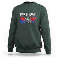 Spider Birthday Boy Sweatshirt Bday Spiders Party