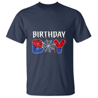 Spider Birthday Boy T Shirt Bday Spiders Party