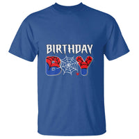 Spider Birthday Boy T Shirt Bday Spiders Party